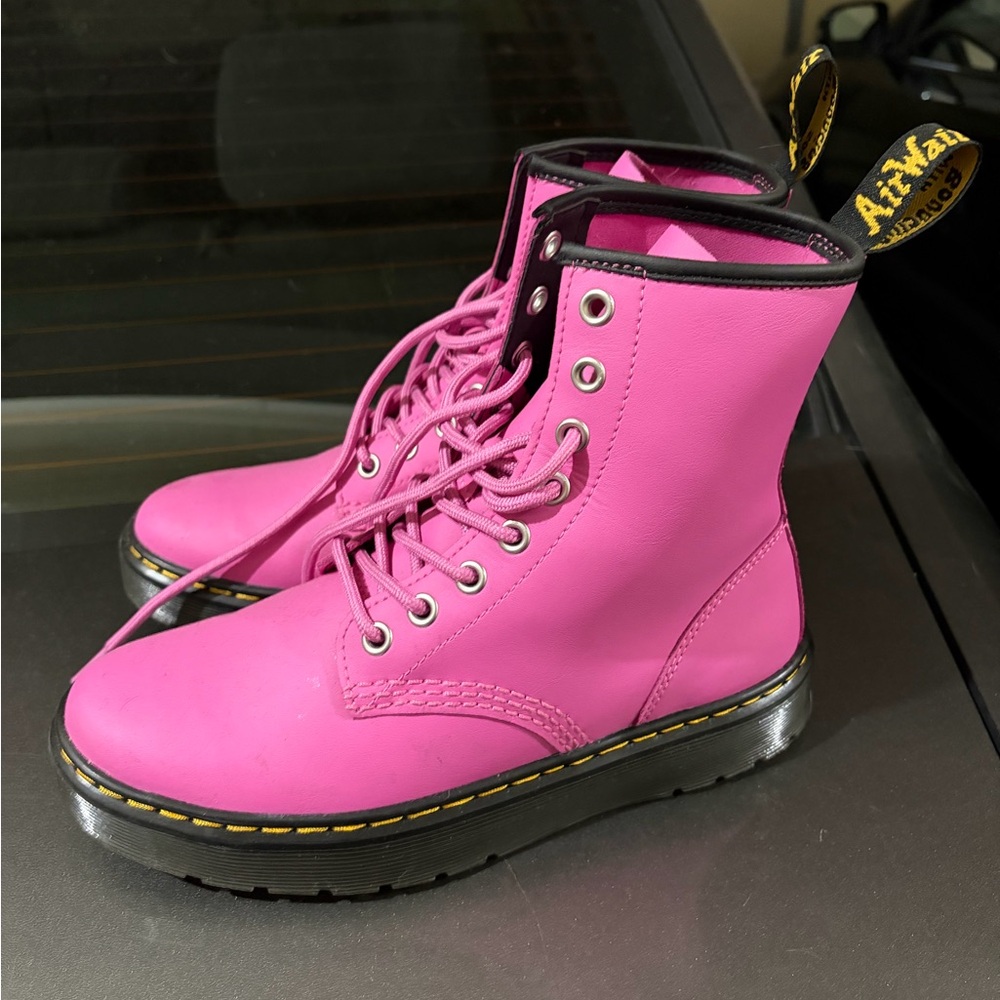 Dr. Martens Fuchsia Combat Boots
